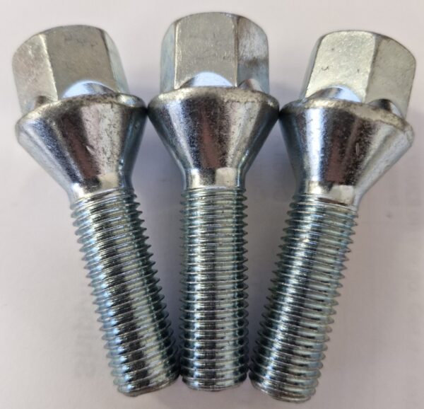 HUB BOLTS - CONICAL (12MM X 35MM) PACK OF 3